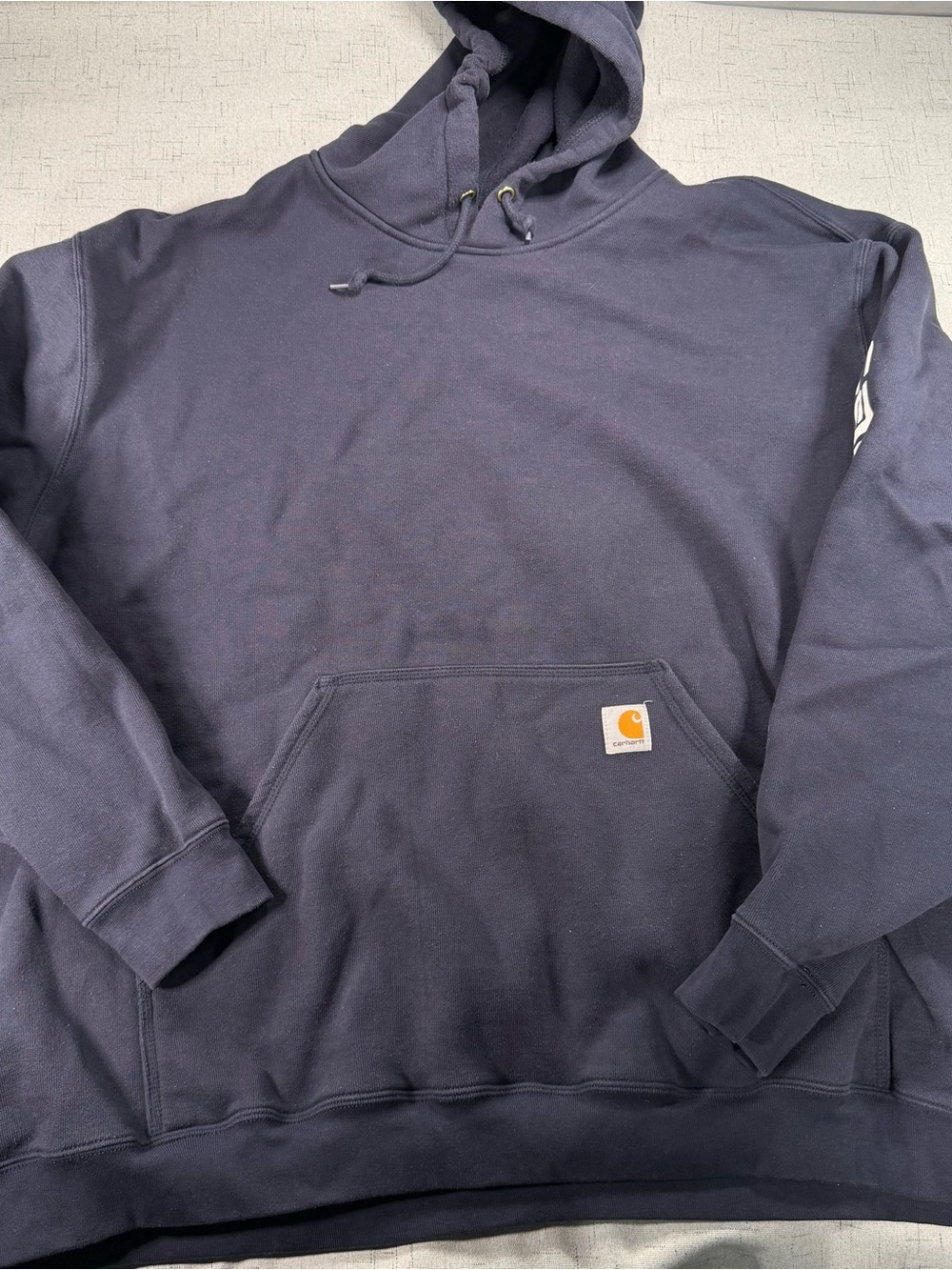 Carhartt Men's Navy Hooded Sweatshirt